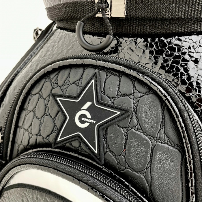 ブランド エリートグリップ ELITE GRIP EGCB-N-01BK ツアープロモデル クロコ ツアーキャディバッグ 10.5型 【KUE1635454799】(59800円)