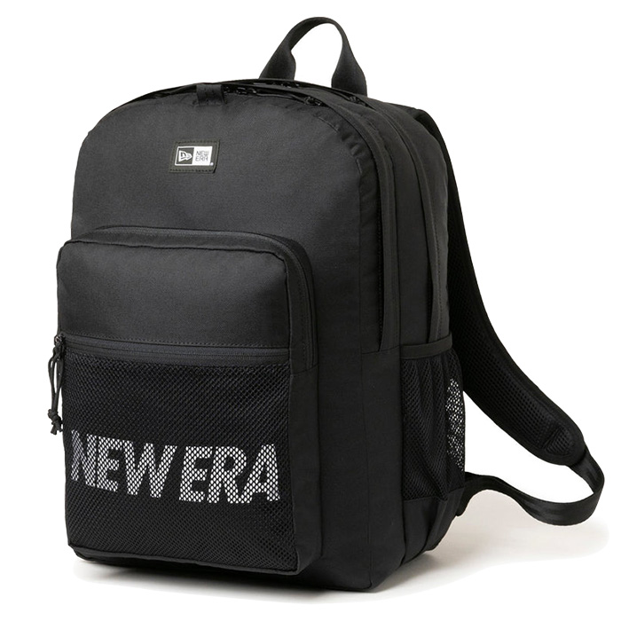 ニューエラ NEW ERA 13517772 キャンパスパック 35L プリントロゴ ブラック × ホワイト バックパック リュック