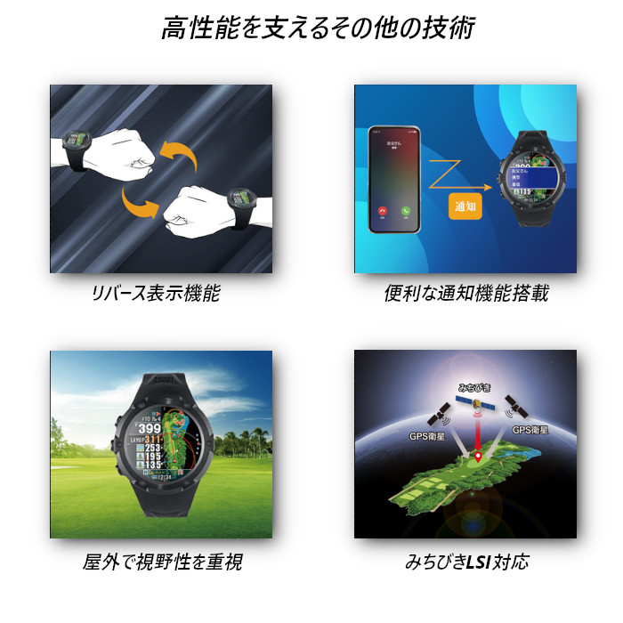 ショットナビ Shot Navi Evolve Pro Touch 腕時計型 GPSゴルフナビ