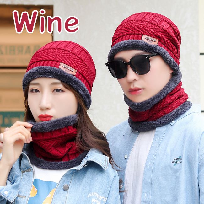 ニット帽 ネックウォーマー セット 裏起毛 冬 帽子 防寒 メンズ レディース ビーニー | ブランド登録なし | 05