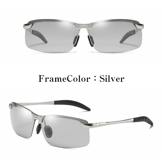 サングラス メンズ 偏光 調光 紫外線カット 明るさでレンズ濃度が変わる スポーツサングラス メガネ...