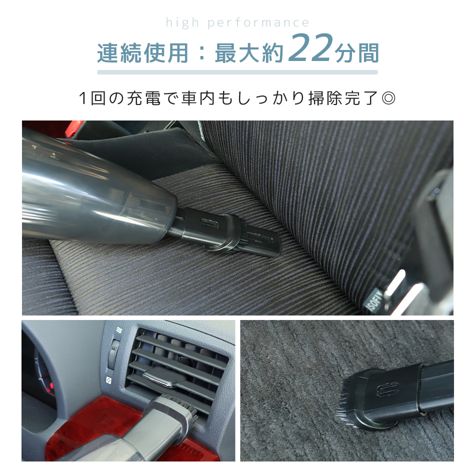 WEIMALL コードレススティッククリーナー サイクロン式 ハンディ