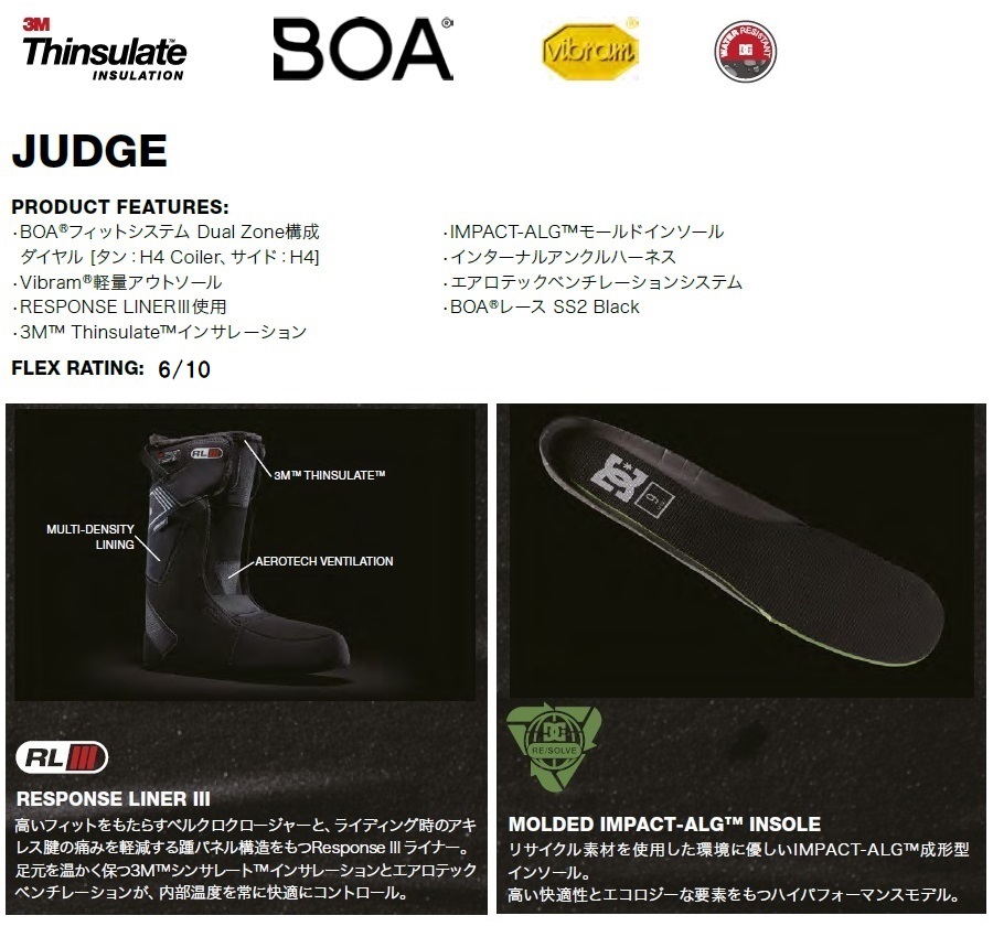 23-24 DC JUDGE 国内正規品 スノーボード ブーツ