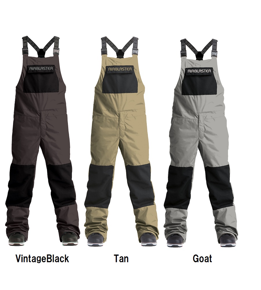 AIRBLASTER ビブパンツ STRETCH_KRILL_BIB_VINTAGE_BLAC