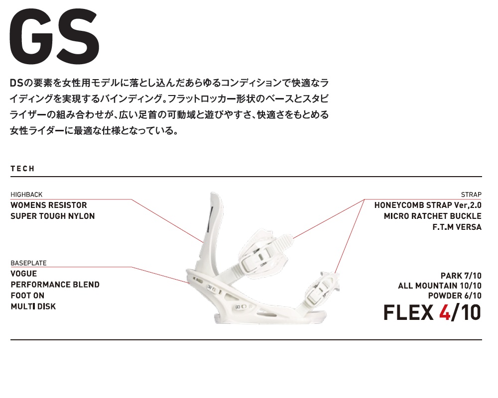 FLUX BINDINGS（フラックスバインディング） 25-26 FLUX GS WOMENS