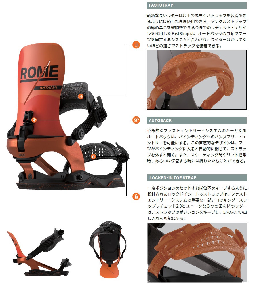 ROME SDS 26-27 ROME KATANA AW FASE 国内正規品 バインディング