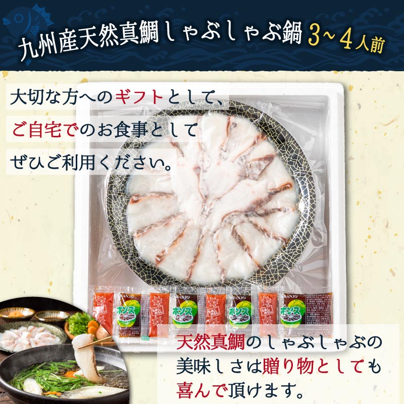 九州産 天然真鯛 しゃぶしゃぶ鍋 セット