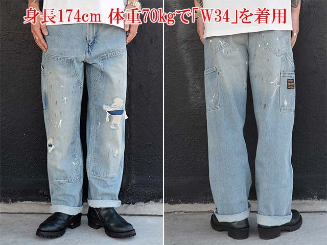 Levi's 568 ルーズストレート ダブルニー W34 L30 リーバイス LEVI'S/リーバイス】「568 Loose Straight Double Knee/568ルーズ