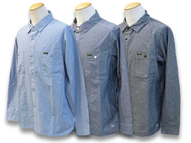 全3色【BLUCO/ブルコ】2023SS「Chambray L/S Work Shirts