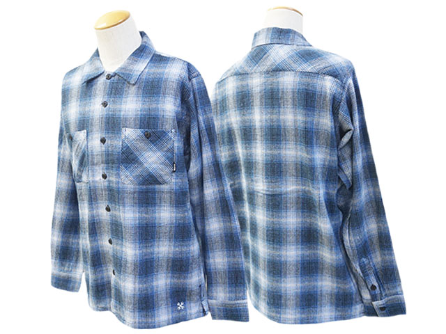 全3色【BLUCO/ブルコ】2024AW「Ombre Check flannel Shirts/オンブレ