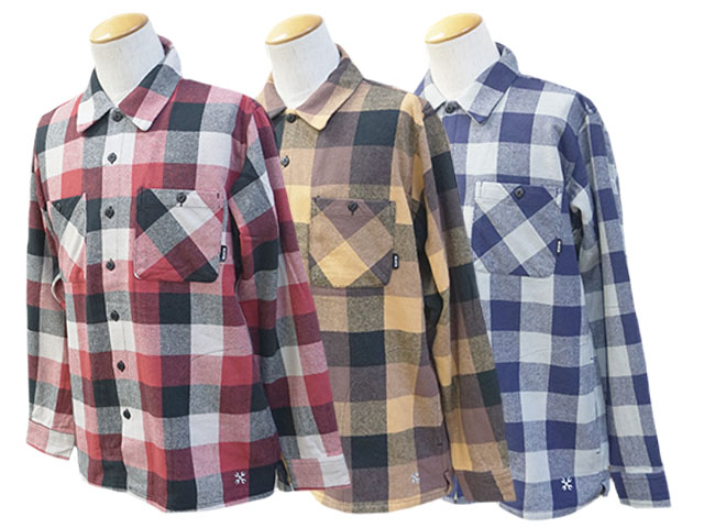 全3色【BLUCO/ブルコ】2024AW「Buffalo Check flannel Shirts