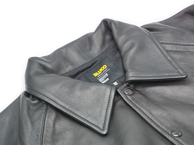 全2色【BLUCO/ブルコ】2024AW「Leather Coach Jacket/レザー