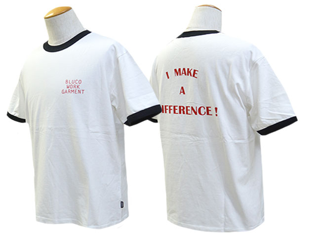 30% OFF)全5色【BLUCO/ブルコ】2025SS「Print Ringer Tee”DIFF