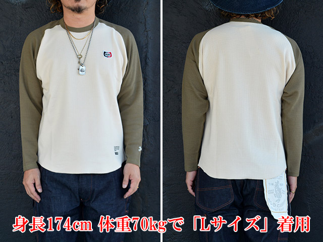 30% OFF)【BLUCO/ブルコ】2025AW「Raglan Thermal Shirts”CHAMP