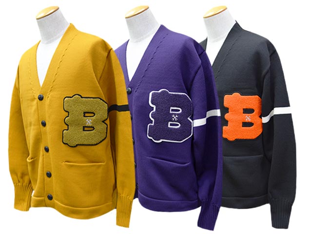 30% OFF)全3色【BLUCO/ブルコ】2025AW「Lettered Cardigan/レタード