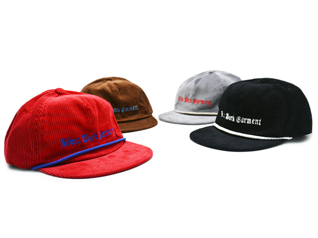 全4色【BLUCO/ブルコ】2025SS「Corduroy Cap”Rope”/コーデュロイ