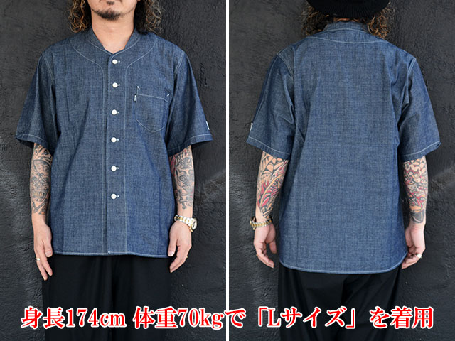 s*s様 CORONAシャンブレー生地ワークシャツsizeＳ　新品未使用品 163-21-016-12.jpg