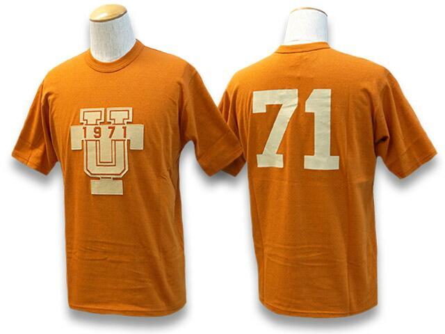 新品 Americana b&y別注 スポーツTシャツ オレンジ FREE 全2色FREE WHEELERS/フリーホイーラーズ2021SS「UT 1971 Tee/UT