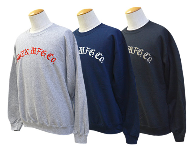 全3色【HWZN BROSS/ハウゼンブロス】2025SS「Old-E Logo Crew Sweat