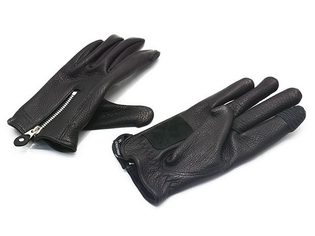 全2色【UNCROWD/アンクラウド】2025SS「Deerskin Zipper Glove/ディア