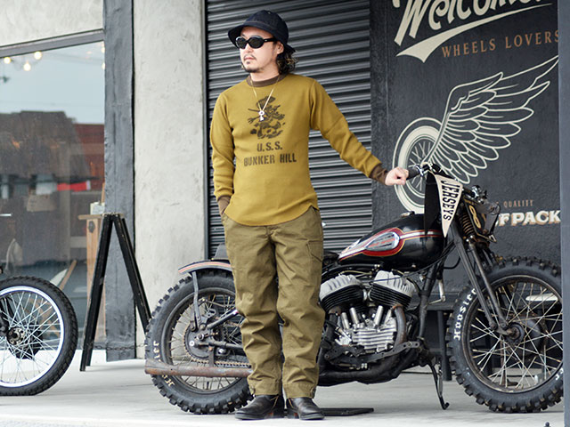 FREE WHEELERS/フリーホイーラーズ】2024FW「CREW NECK TYPE”U.S.NAVY
