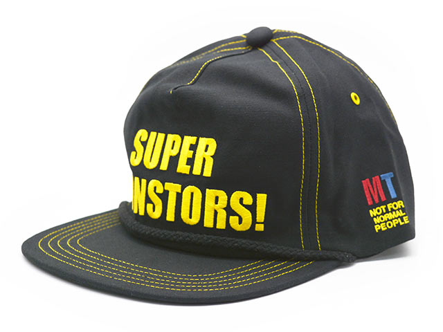 【美品】 MONSTOR TIMES キャップ ステッカー タグ付き ホワイト 全2色【MONSTOR TIMES/モンストアタイムズ】2025SS「MONSTOR CAP”SUPER