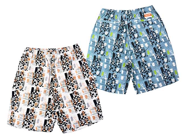 全2色【POP EYES/ポップアイズ】2026SS「Checkered Hell Drive Shorts