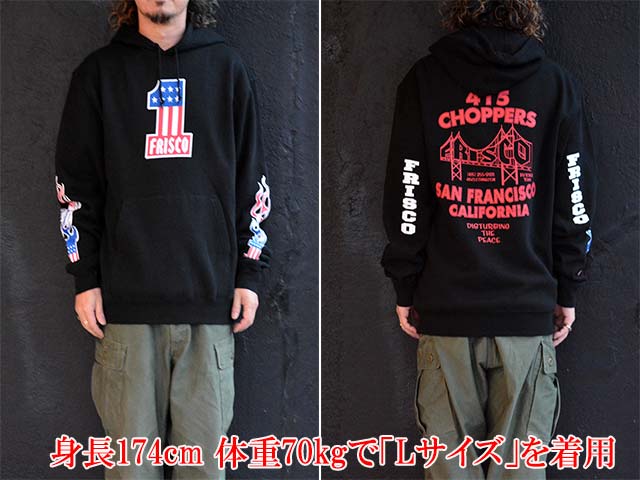全2色【415 CLOTHING/415クロージング】「Printed Pullover Hoodie