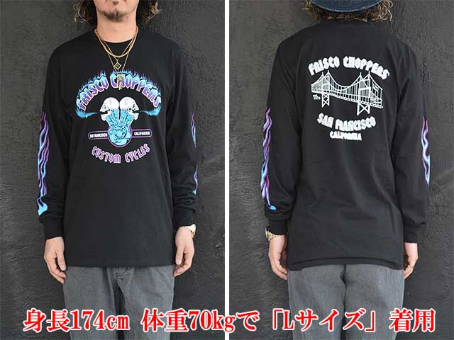 全2色【415 CLOTHING/415クロージング】「Printed L/S Tee”FRISCO