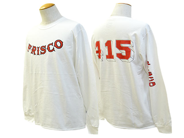 FRISCO フリスコ 415 Clothing 415 Tシャツ L 全3色【415 CLOTHING/415クロージング】「Printed L/S Tee”FRISCO 415