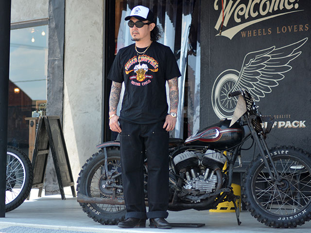 FRISCO CHOPPERS/フリスコチョッパーズ】「Printed S/S Tee”TRADE MARK