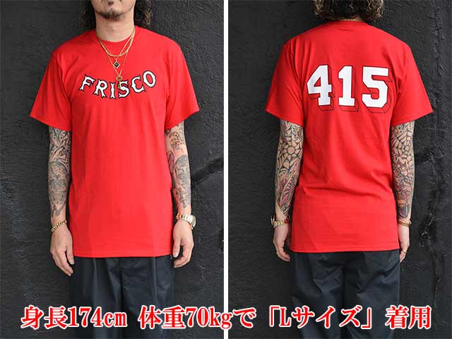 全3色【415 CLOTHING/415クロージング】「Printed S/S Tee”FRISCO 415