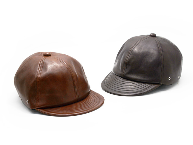 全2色【Mr.FATMAN/ミスターファットマン】2024AW「Leather Short Brim