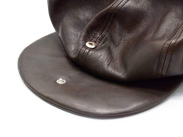 極美品　希少　ミスターファットマン　レザーハット　日本製　RRL　schott 全2色【Mr.FATMAN/ミスターファットマン】2024AW「Leather Hillbilly