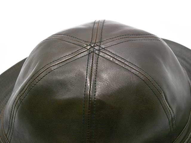 全2色【Mr.FATMAN/ミスターファットマン】2024AW「Leather Fatigue Hat