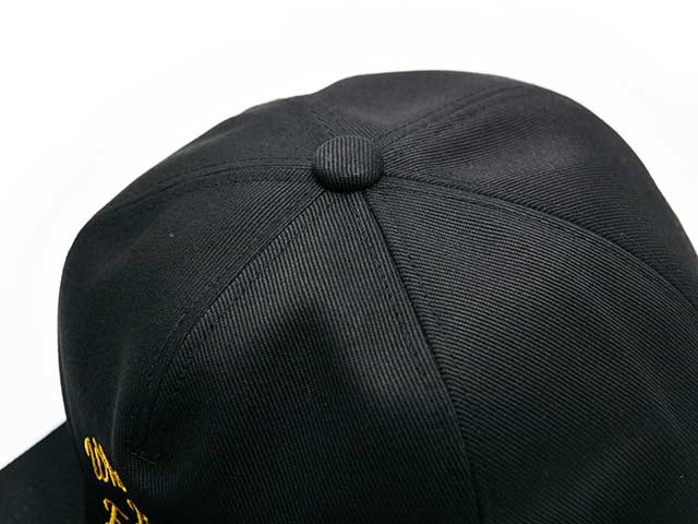 ミスターファットマン キャップ 黒 サイズM 全3色【Mr.FATMAN/ミスターファットマン】2026SS「Embroidery Flip Cap