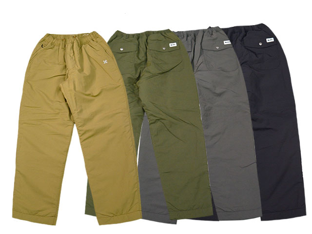 全4色【BLUCO/ブルコ】2025AW「Nylon Sheep Boa Pants/ナイロン