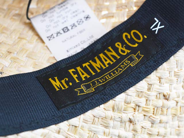 Mr.FATMAN/ミスターファットマン】2025SS「Gambler Raffia Hat