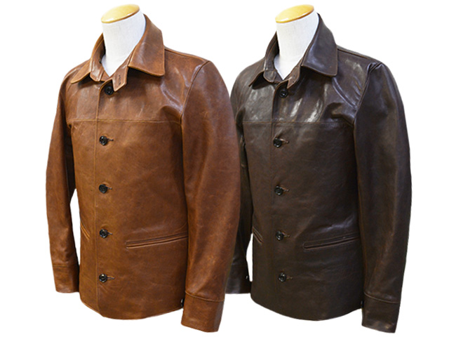 全2色【FINE CREEK&CO/ファインクリークアンドコー】「30's Leather Car  Coat”Arcadia”/30'sレザーカーコート”アルカディア”」(ACCO003)(ウルフパック) : acco003-22ss : WOLF  PACK Yahooストア店 - 通販 - Yahoo!ショッピング