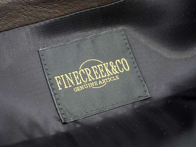 FINE CREEK&CO/ファインクリークアンドコー】「Single Riders Jacket