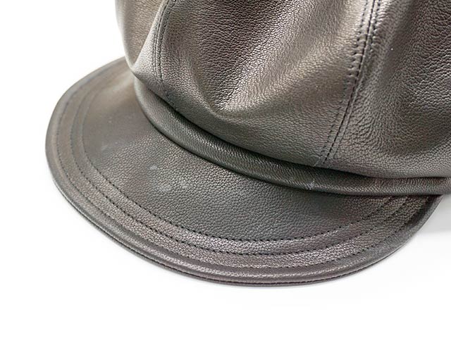 国内外の人気×2023SS「Leather Casquette レザーキャスケット