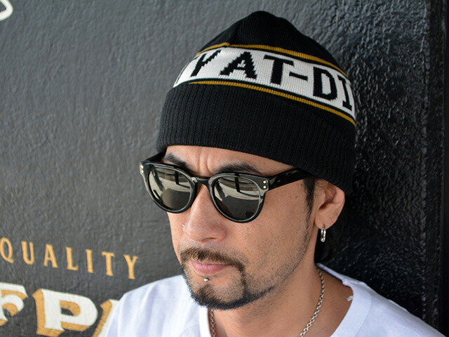 全3色【AT-DIRTY/アットダーティー】2022AW「Logo Knit Cap/ロゴニット