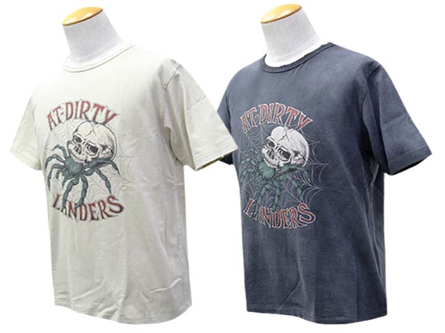 Accord 総柄 スカルスパイダー 90s Tシャツ 全2色【AT-DIRTY/アットダーティー】2026SS「Skull Spider S/S Tee