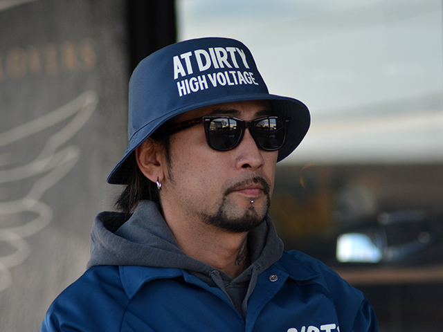 AT-DIRTY LOGGER VINTAGE LEATHER COAT BLACK(アットダーティー