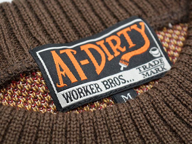 全3色【AT-DIRTY/アットダーティー】2025AW「Dirty Fire Knit 