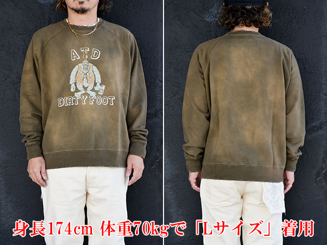 atdirty アットダーティー noname newname スウェット M atdirty