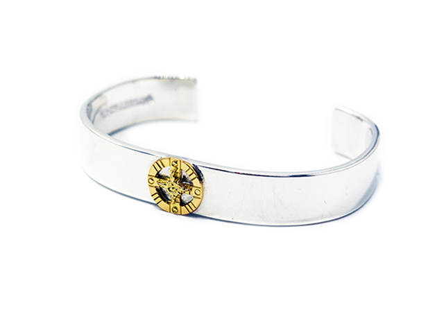 アクセサリー First Arrows Plane Bungle with K18 FIRST ARROW's/ファーストアローズ】「Flat Hammered 12mm Plane