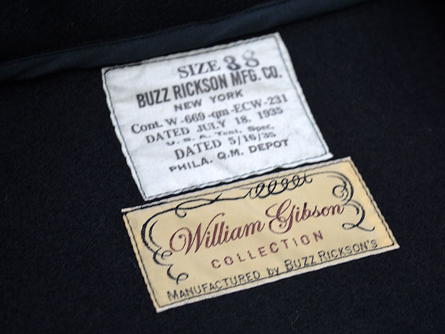 BUZZ RICKSON'S/バズリクソンズ】「JACKET,WOOL,BLACK”CCC”/ジャケット