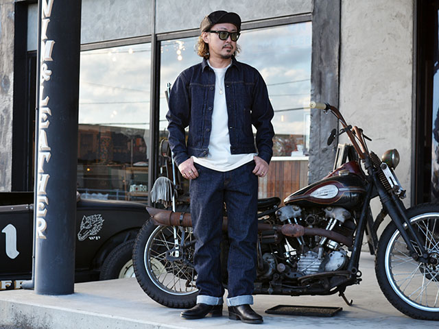 BLACK SIGN/ブラックサイン】「14oz Denim Pleats Jacket/14オンス