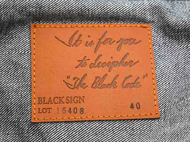 BLACK SIGN/ブラックサイン】「14oz Denim Pleats Jacket/14オンス